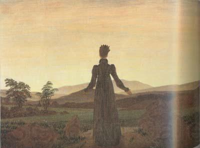 Caspar David Friedrich Woman Before the Setting Sun (mk10) Spain oil painting art
